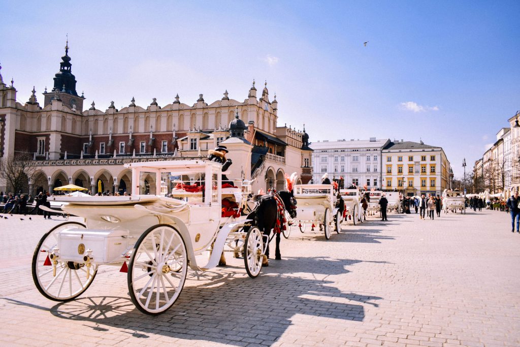 Rynek w Krakowie który jest idealnym miejscem na imprezy integracyjne Kraków