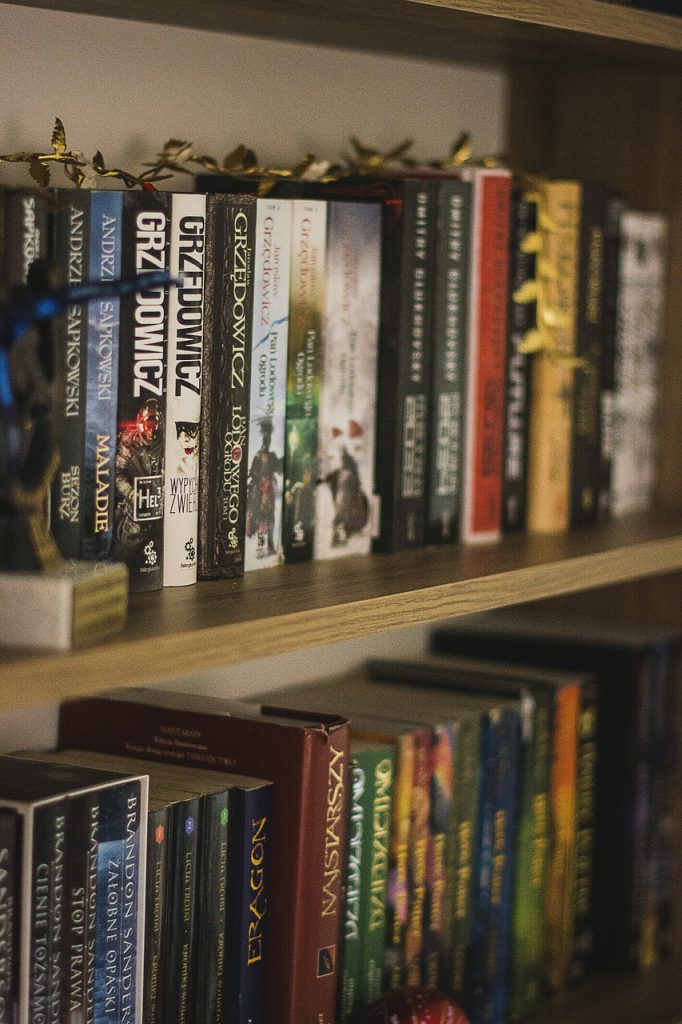 biblioteczka vinatge