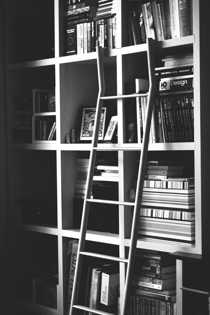 biblioteczka vintage