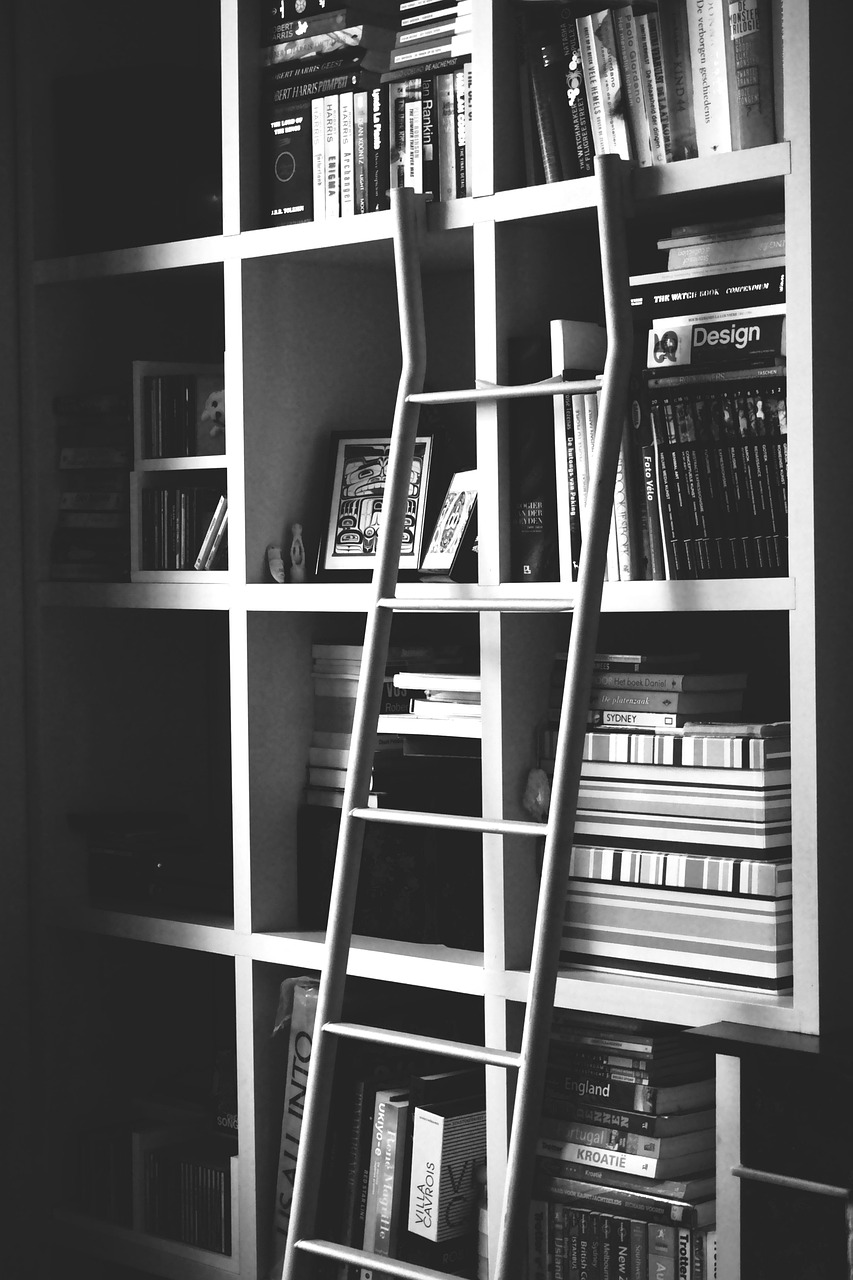 biblioteczka vintage