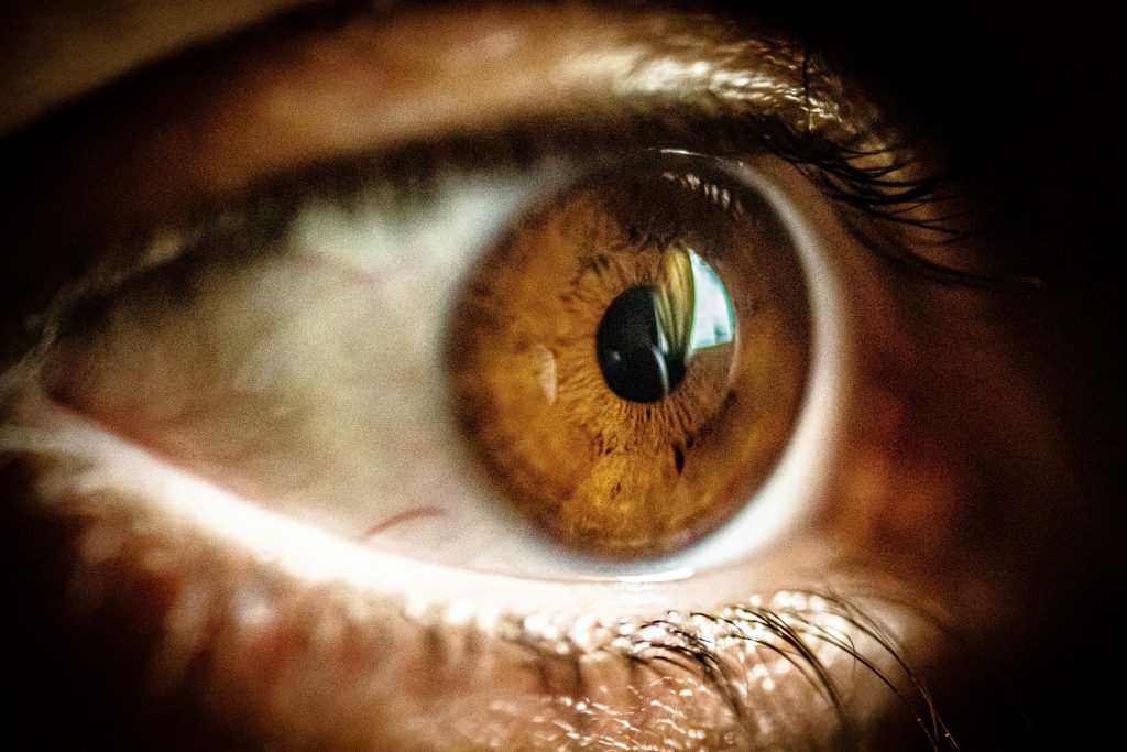 zdjęcie bronzowych oczu